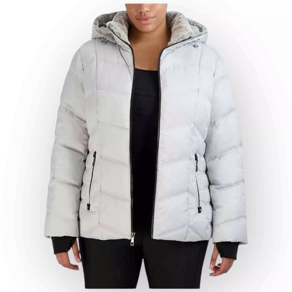 Nautica Ladies’ Puffer Jacket, Detachable Hood, Water Resistant - Picture 3 of 7